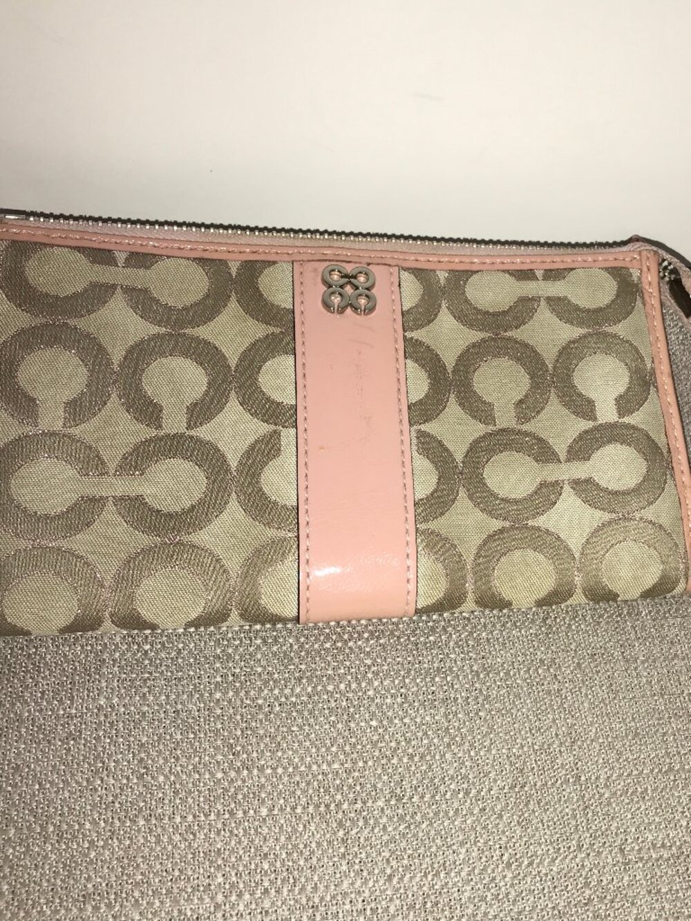 Pink Coach Wristlet